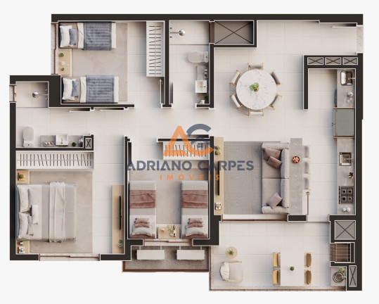 Imagem Imóvel com 3 Quartos à Venda, 98 m² em Centro - Balneário Piçarras Imagem Imóvel com 3 Quartos à Venda, 98 m² em Centro - Balneário Piçarras
