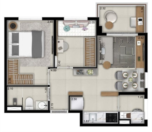 Imagem Imóvel com 2 Quartos à Venda, 40 m² em Perdizes - São Paulo