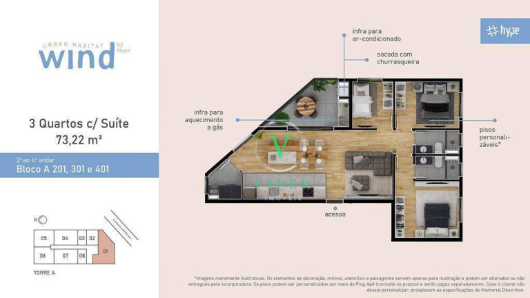 Imagem Studio com 1 Quarto à Venda, 41 m² em Santa Felicidade - Curitiba