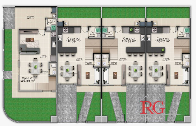 Imagem Casa com 3 Quartos à Venda, 105 m² em Gravatá - Navegantes