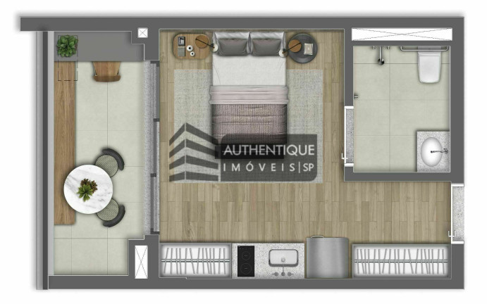 Imagem Apartamento com 1 Quarto à Venda, 34 m² em Alto Da Boa Vista - São Paulo