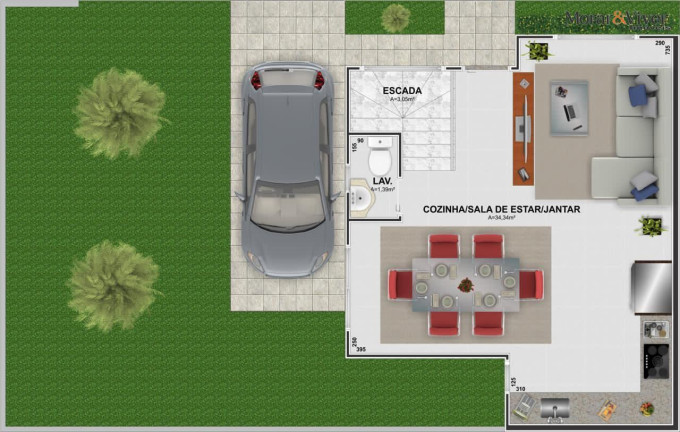 Imagem Casa com 3 Quartos à Venda, 105 m² em Uberaba - Curitiba