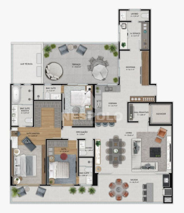 Imagem Apartamento à Venda, 155 m² em Centro - Itajai