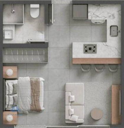 Imagem Studio com 1 Quarto à Venda, 27 m² em Córrego Grande - Florianópolis Imagem Studio com 1 Quarto à Venda, 27 m² em Córrego Grande - Florianópolis