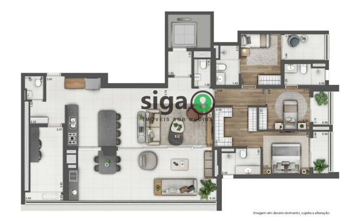 Imagem Apartamento com 4 Quartos à Venda, 171 m² em Brooklin - São Paulo Imagem Apartamento com 4 Quartos à Venda, 171 m² em Brooklin - São Paulo