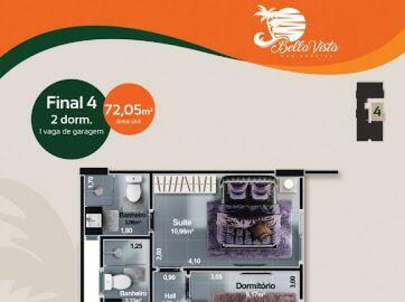 Imagem Apartamento com 2 Quartos à Venda, 71 m² em Centro - Itanhaém