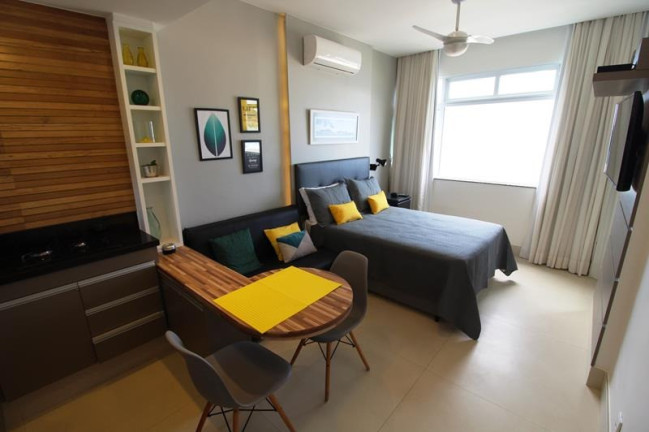 Apartamento com 1 Quarto para Temporada, 25 m² em Copacabana - Rio De Janeiro