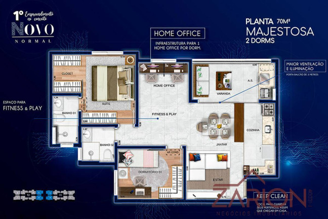 Imagem Apartamento com 3 Quartos à Venda, 56 m² em Conjunto Residencial Trinta E Um De Março - São José Dos Campos