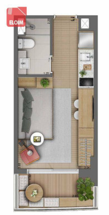 Imagem Studio à Venda, 19 m² em Centro - São Paulo Imagem Studio à Venda, 19 m² em Centro - São Paulo