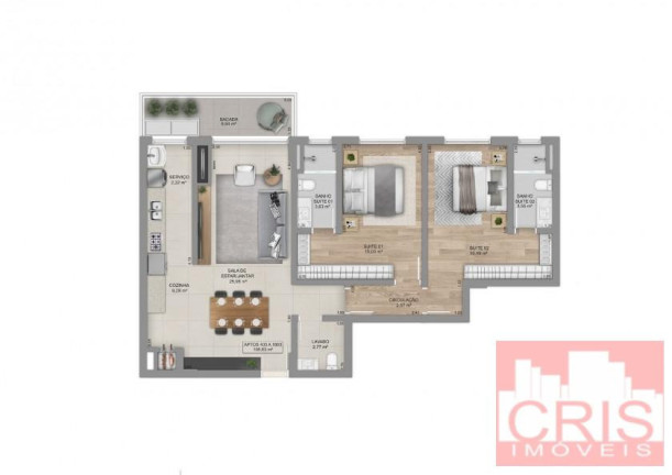 Imagem Apartamento com 3 Quartos à Venda, 171 m² em Centro - Bento Gonçalves Imagem Apartamento com 3 Quartos à Venda, 171 m² em Centro - Bento Gonçalves