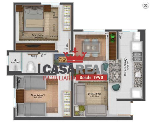 Imagem Apartamento com 2 Quartos à Venda, 52 m² em Planta Almirante - Almirante Tamandare Imagem Apartamento com 2 Quartos à Venda, 52 m² em Planta Almirante - Almirante Tamandare