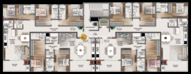 Imagem Apartamento com 2 Quartos à Venda, 100 m² em Bombas - Bombinhas