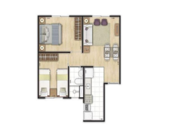 Imagem Apartamento com 2 Quartos à Venda, 40 m² em Jardim Ipanema (zona Oeste) - São Paulo