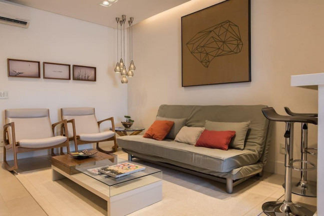 Imagem Flat com 1 Quarto para Temporada, 58 m² em Leblon - Rio De Janeiro