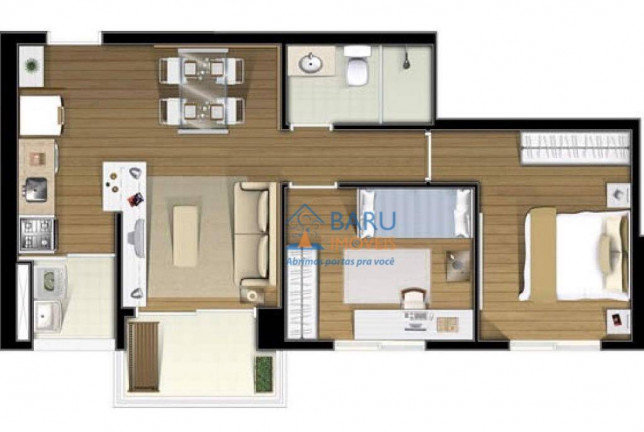 Imagem Apartamento com 2 Quartos à Venda, 53 m² em Santa Cecília - São Paulo Imagem Apartamento com 2 Quartos à Venda, 53 m² em Santa Cecília - São Paulo