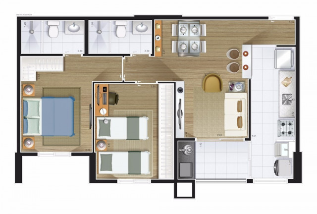 Imagem Apartamento com 2 Quartos à Venda, 61 m² em Fundação - São Caetano Do Sul Imagem Apartamento com 2 Quartos à Venda, 61 m² em Fundação - São Caetano Do Sul