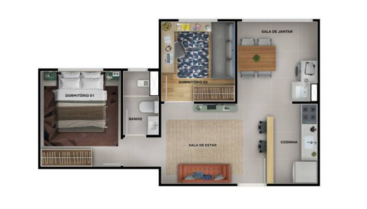 Imagem Apartamento com 2 Quartos à Venda, 38 m² em Passaré - Fortaleza