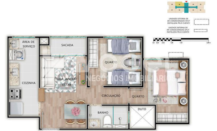 Imagem Apartamento com 2 Quartos à Venda, 45 m² em Rubem Berta - Porto Alegre Imagem Apartamento com 2 Quartos à Venda, 45 m² em Rubem Berta - Porto Alegre