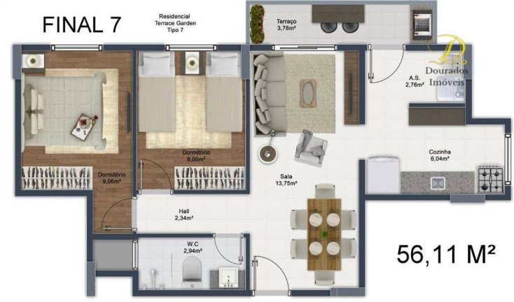 Imagem Apartamento com 2 Quartos à Venda, 56 m² em Mirim - Praia Grande Imagem Apartamento com 2 Quartos à Venda, 56 m² em Mirim - Praia Grande