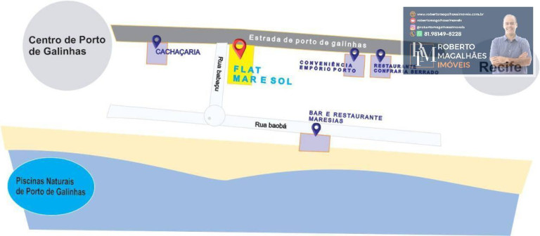 Imagem Apartamento com 1 Quarto à Venda, 41 m² em Porto De Galinhas - Ipojuca