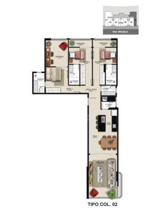 Imagem Apartamento com 3 Quartos à Venda, 113 m² em Muquiçaba - Guarapari Imagem Apartamento com 3 Quartos à Venda, 113 m² em Muquiçaba - Guarapari