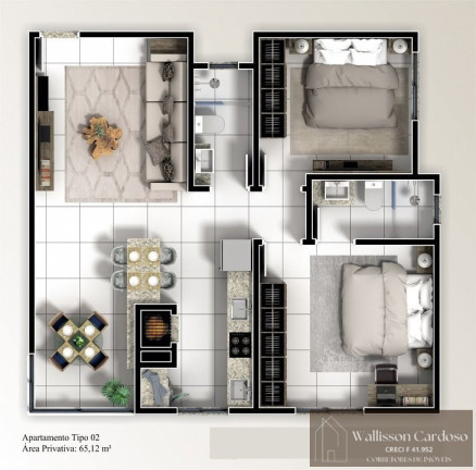 Imagem Apartamento com 2 Quartos à Venda, 65 m² em Tabuleiro - Camboriú Imagem Apartamento com 2 Quartos à Venda, 65 m² em Tabuleiro - Camboriú
