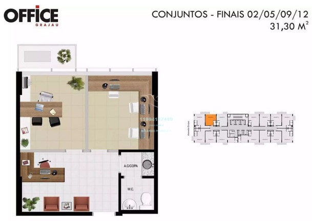 Imagem Sala Comercial à Venda, 40 m² em Alphaville - Barueri