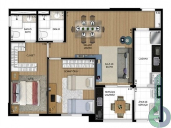 Imagem Imóvel com 2 Quartos à Venda, 69 m² em Centro - Sao Caetano Do Sul Imagem Imóvel com 2 Quartos à Venda, 69 m² em Centro - Sao Caetano Do Sul
