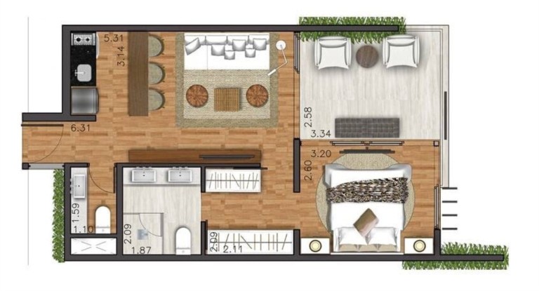 Imagem Apartamento com 1 Quarto à Venda, 138 m² em Moema - São Paulo