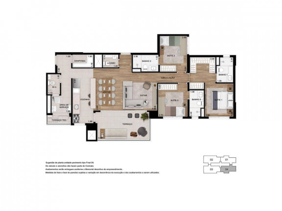 Imagem Apartamento com 4 Quartos à Venda, 155 m² em Taquaral - Campinas