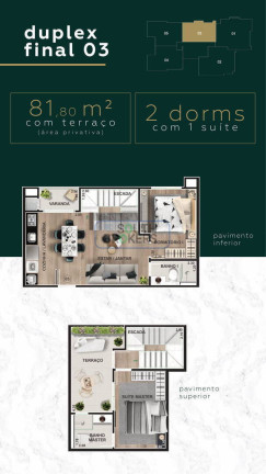 Imagem Apartamento com 2 Quartos à Venda, 48 m² em Capão Raso - Curitiba Imagem Apartamento com 2 Quartos à Venda, 48 m² em Capão Raso - Curitiba