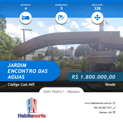 Casa com 4 Quartos à Venda, 328 m² em Dom Pedro I - Manaus