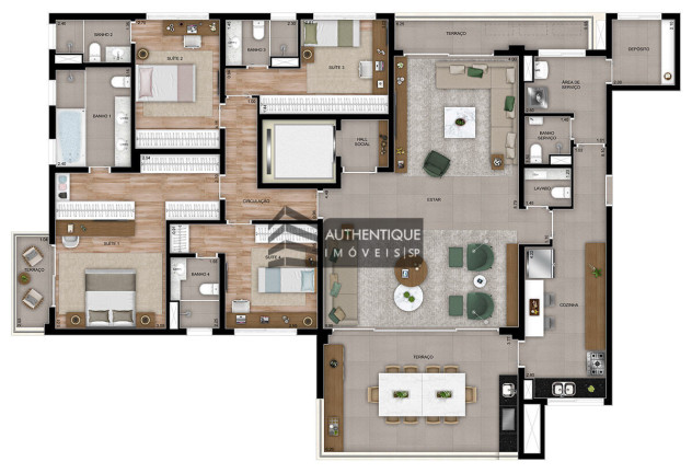 Imagem Apartamento com 4 Quartos à Venda, 227 m² em Vila Boa Vista - Santo André Imagem Apartamento com 4 Quartos à Venda, 227 m² em Vila Boa Vista - Santo André