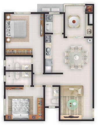 Imagem Apartamento com 2 Quartos à Venda, 76 m² em José Amandio - Bombinhas