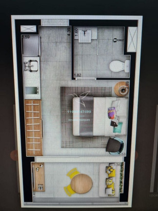 Imagem Studio com 1 Quarto à Venda, 24 m² em Pinheiros - São Paulo Imagem Studio com 1 Quarto à Venda, 24 m² em Pinheiros - São Paulo