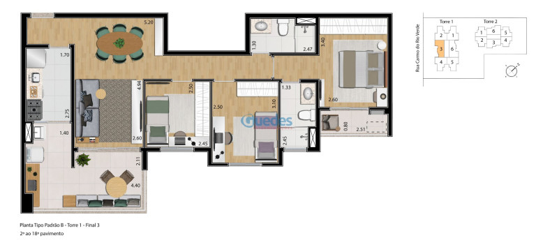 Imagem Apartamento com 3 Quartos à Venda, 81 m² em Jardim Caravelas - São Paulo