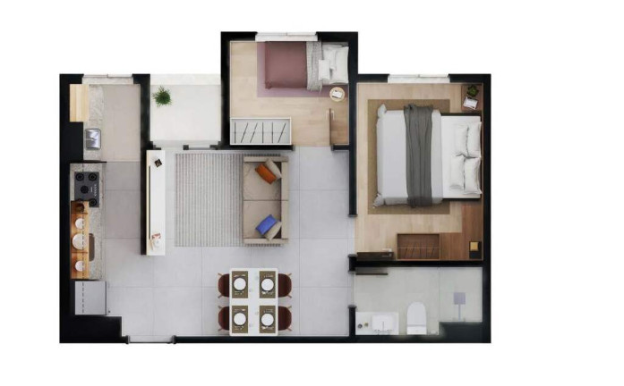 Imagem Imóvel com 2 Quartos à Venda, 34 m² em São Mateus - São Paulo