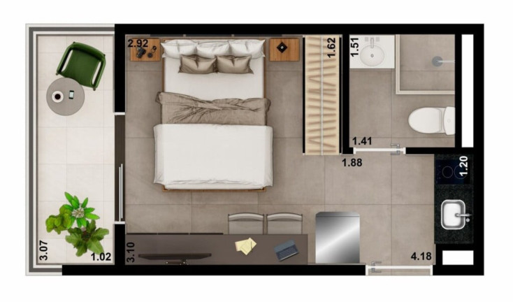 Imagem Apartamento com 1 Quarto à Venda, 50 m² em Vila Clementino - São Paulo