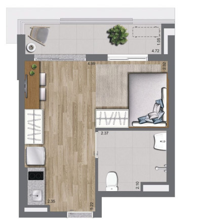 Imagem Apartamento com 1 Quarto à Venda, 26 m² em Campo Belo - São Paulo Imagem Apartamento com 1 Quarto à Venda, 26 m² em Campo Belo - São Paulo