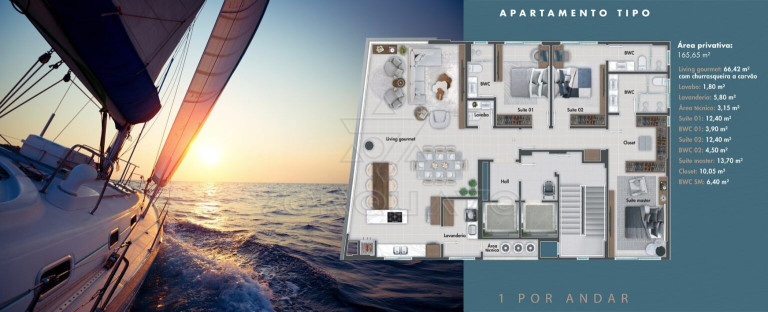 Imagem Apartamento com 3 Quartos à Venda, 165 m² em Centro - Itajaí