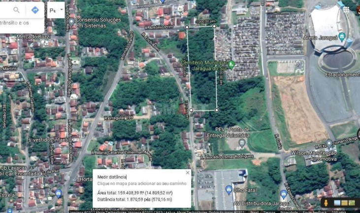 Terreno à Venda, 16.133 m² em Vila Lenzi - Jaraguá Do Sul