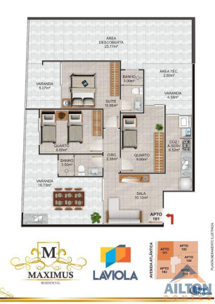 Imagem Apartamento com 2 Quartos à Venda, 69 m² em Praia Do Morro - Guarapari