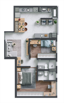 Imagem Apartamento com 2 Quartos à Venda, 56 m² em Vila Industrial - São José Dos Campos Imagem Apartamento com 2 Quartos à Venda, 56 m² em Vila Industrial - São José Dos Campos