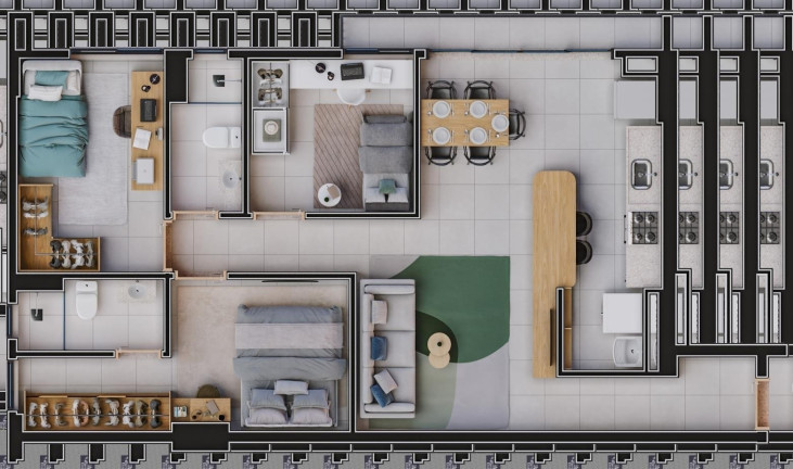 Imagem Apartamento com 2 Quartos à Venda, 63 m² em Parque Amazônia - Goiânia Imagem Apartamento com 2 Quartos à Venda, 63 m² em Parque Amazônia - Goiânia