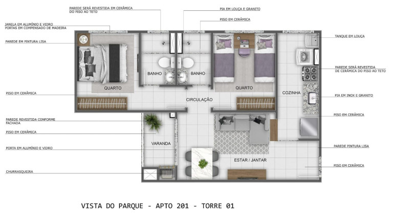 Imagem Apartamento com 2 Quartos à Venda, 44 m² em Parque 10 De Novembro - Manaus Imagem Apartamento com 2 Quartos à Venda, 44 m² em Parque 10 De Novembro - Manaus