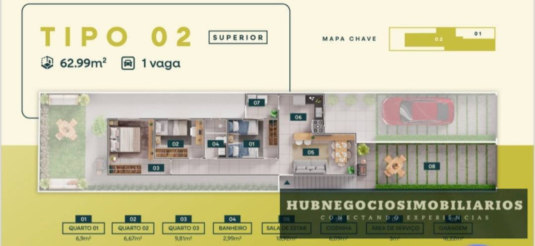 Imagem Casa com 3 Quartos à Venda, 58 m² Imagem Casa com 3 Quartos à Venda, 58 m²