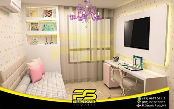Apartamento com 3 Quartos à Venda, 95 m² em Cabo Branco - João Pessoa