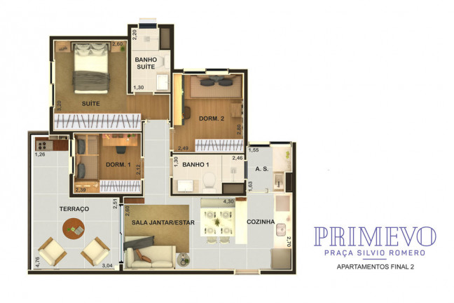 Imagem Apartamento com 1 Quarto à Venda, 56 m² em Tatuapé - São Paulo Imagem Apartamento com 1 Quarto à Venda, 56 m² em Tatuapé - São Paulo