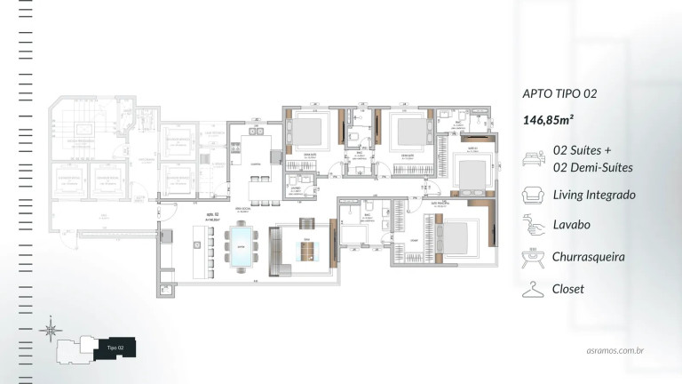 Imagem Apartamento com 4 Quartos à Venda, 146 m² em Centro - Balneário Camboriú