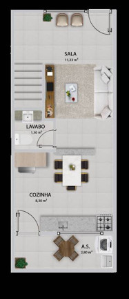 Imagem Sobrado com 2 Quartos à Venda, 55 m² em Boqueirao - Praia Grande